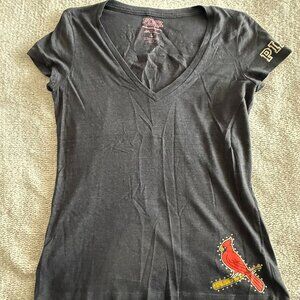 St. Louis Cardinals v-neck t-shirt - PINK Victoria's Secret ~ Size Large